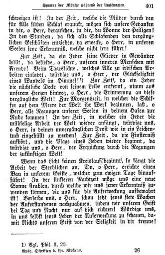 Erste Ausgabe Band 38 401.png 400 402 Hymnus der Moenche waehrend der Nachtwachen