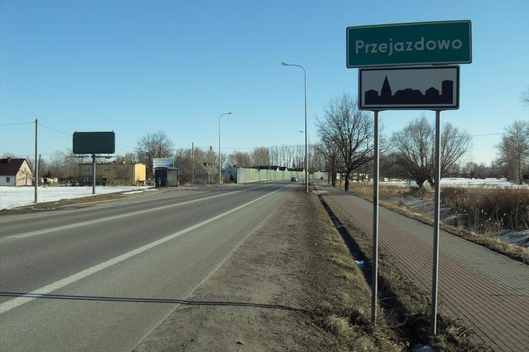 Przejazdowo (gmina Pruszcz Gdański).JPG pl Przejazdowo gmina Pruszcz Gdański województwo pomorskie Dawna droga krajowa nr 7 own Artur Andrzej 2013-03-26 Cc-zero Przejazdowo City limit signs in Poland