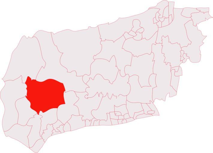 Chichester north (electoral division).svg en Chichester North electoral division shown within the County of West Sussex Own Oxenhillshaw 2009-07-09 Maps of West Sussex Electoral districts
