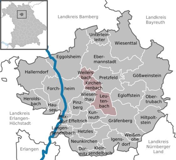 Verwaltungsgemeinschaft Kirchehrenbach in FO.svg DeLocMaps Verwaltungsgemeinschaft Kirchehrenbach Landkreis Forchheim District of Forchheim Forchheim district L'arrondissement de Forchheim Arrondissement de Forchheim Bayern Bavière Bavaria ...