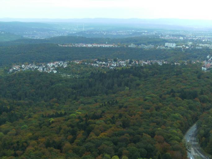Panorama TV Tower Stuttgart 11102009 5.JPG en View from Stuttgart TV Tower own Zonk43 2009-10-11 Views from Fernsehturm Stuttgart
