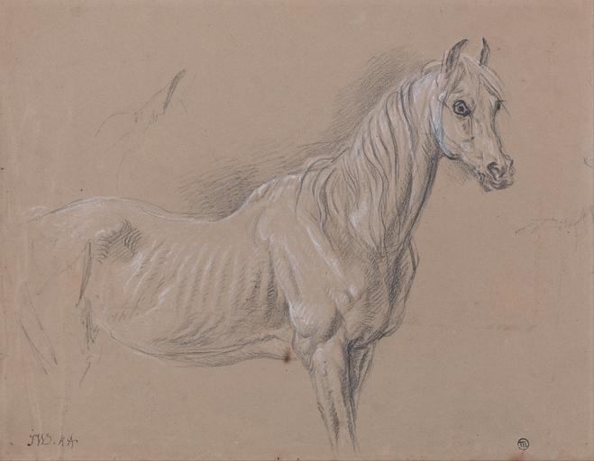 James Ward - A Mare- Possibly a Study for "L'Amour de Cheval", Dated 1827, in the Tate Gallery - Google Art Project.jpg Inscribed in brown ink lower left JWD RA ; in black ink verso upper center Study of a mare in the picture now at the ...