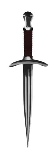 dagger downward medieval weapon