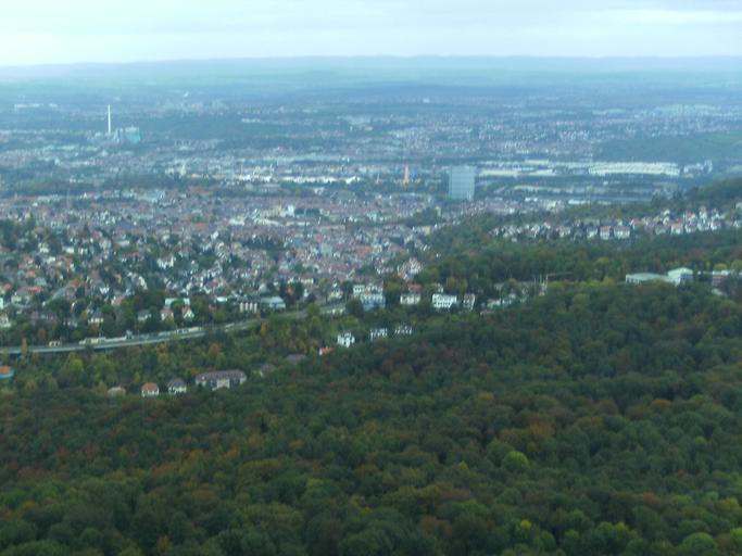 Panorama TV Tower Stuttgart 11102009 18.JPG en View from Stuttgart TV Tower own Zonk43 2009-10-11 Views from Fernsehturm Stuttgart
