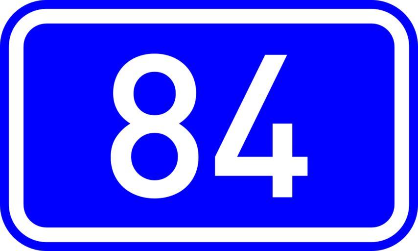 GR-EO-84.svg Diagram of new number sign of Greek National Road 84 E O 84 Diagramm des neuen Nummernzeichens der Nationalstraße 84 Ε Ο 84 in Griechenland Διάγραμμα καινούργιας � ινακίδας νούμερου της ...