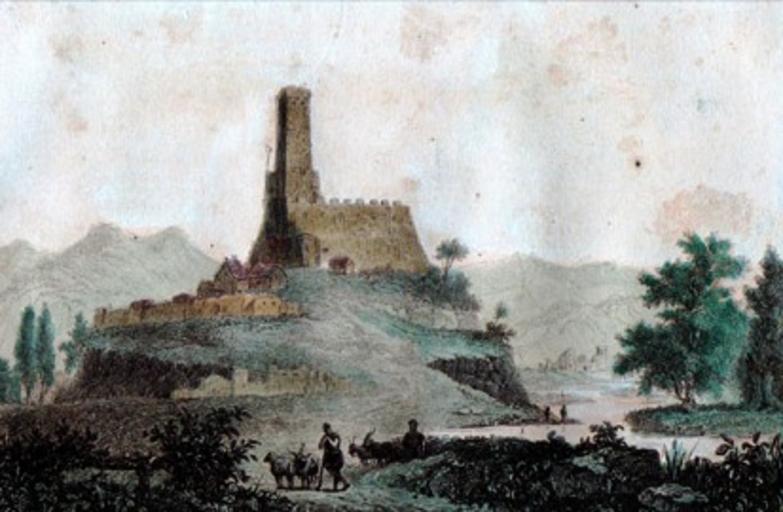 Surami fortress (1838).jpg 1 french-engravings com Skelton 100px PD-Art Uploaded with UploadWizard Surami Fortress Kartli in art