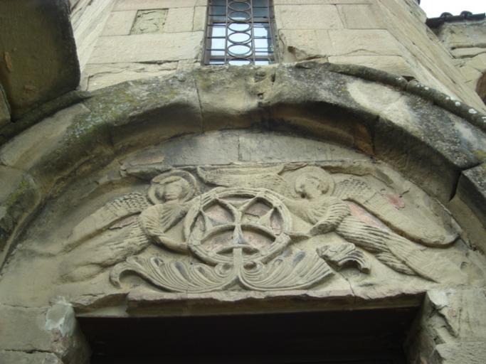 Ascension of the cross.JPG Ascension of the Cross Bas-relief from the Jvari Monastery Mtskheta Georgia Own 2007-06-05 Kober 100px Reliefs in Georgia Jvari monastery