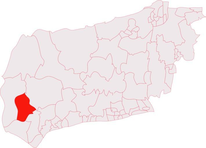 Chichester west (electoral division).svg en Chichester West electoral division shown within the County of West Sussex Own Oxenhillshaw 2009-07-09 Maps of West Sussex Electoral districts