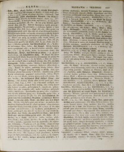 ...Slownik Jezyka Polskiego T.1 Cz.2 G-L 362.jpg Linde Samuel Bogumił - Słownik języka polskiego 2 361 363 PD-old-100-1923 Linde Samuel Bogumił - Słownik języka polskiego T 1 Cz 2 362