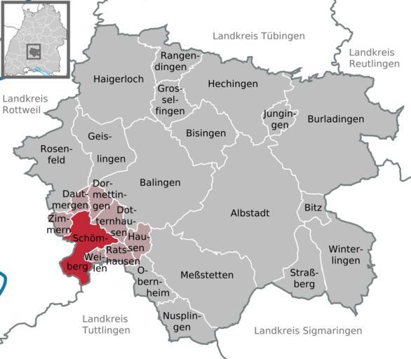 Schömberg in BL.svg DeLocMaps Schömberg Schömberg Zollernalbkreis Zollernalbkreis Zollernalb District Zollernalbkreis L'Arrondissement de Zollernalb Arrondissement de Zollernalb Baden-Württemberg Bade-Wurtemberg Baden-Württemberg own ...