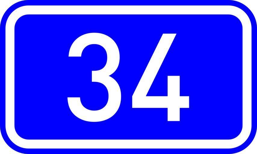 GR-EO-34.svg Diagram of new number sign of Greek National Road 34 E O 34 Diagramm des neuen Nummernzeichens der Nationalstraße 34 Ε Ο 34 in Griechenland Διάγραμμα καινούργιας � ινακίδας νούμερου της ...