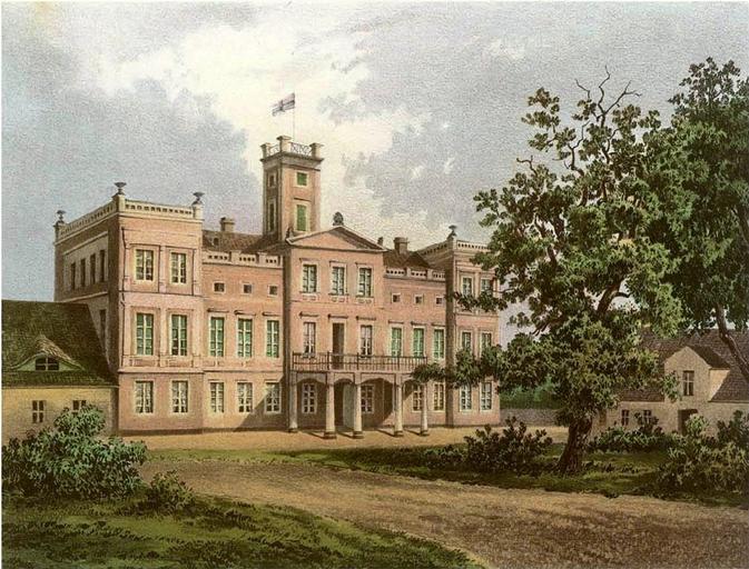 Schloss Warnitz Sammlung Duncker.jpg Schloss Warnitz Kreis Königsberg en Palace in Warnice Dębno borough pl Pałac w Warnicach gmina Dębno http //www zlb de/digitalesammlungen/SammlungDuncker/05/243 20Warnitz pdf Theodor Hartmann C G ...