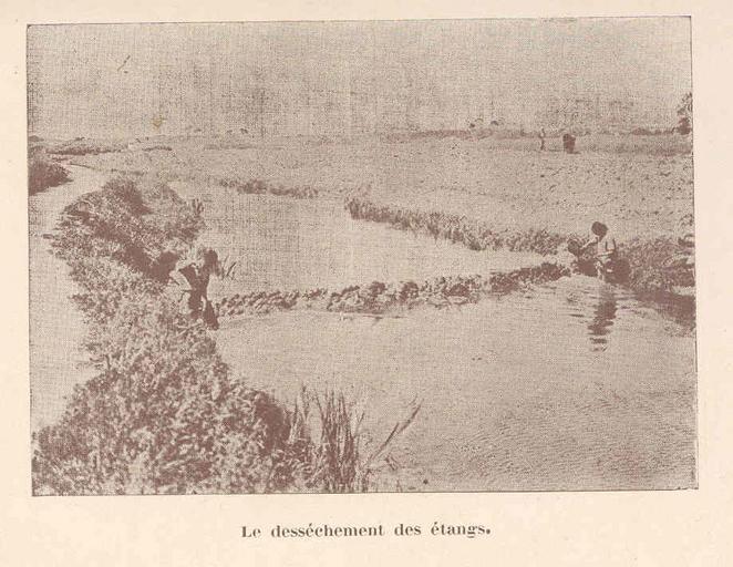FMIB 48386 Dessechement des Etangs.jpeg check categories 3 September 2015 2 Dessechement des Etangs Subject Fish ponds Tag Aquaculture 1909 Cite book Causerie sur la Peche Fluviale en Chine Korrigan Pol Shanghai China Imprimerie de la ...