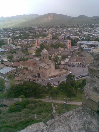Gori cathedral (view from the Gori Fortress).jpg A cathedral in Gori Georgia View from the Gori Fortress eglise de Gori გ� რის საკათედრ� ტაძარი Own 2008-04 Kober 100px 100px 100px 100px 100px Cityscapes ...