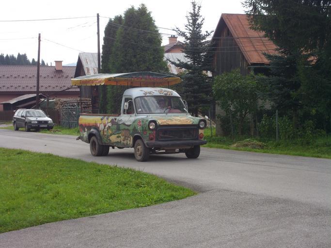 Zbojska strela.JPG Čierny Balog and Zbojská salaš chalet along forest roads As it does not enter any public roads it does not carry a licence plate 2014-08-19 09 43 30 own Jan Pešula cc-zero Uploaded with UploadWizard Ford Transit 1965 ...