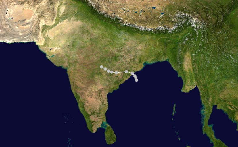 Indian cyclone 7 track.png hurricane auto track map 1 Cyclone 7 1970 JTWC 1970 North Indian Ocean cyclone season track maps 1970