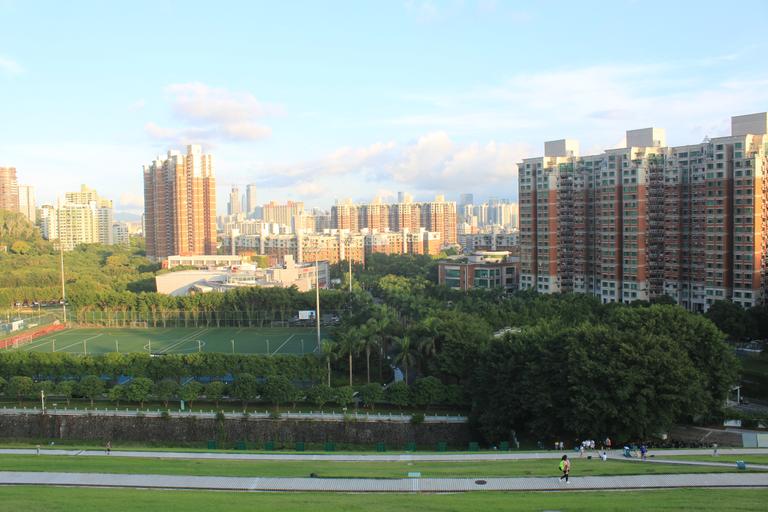 Shenzhen Skyline from Meilin Reservoir Dam1.jpg en Shenzhen Skyline from Meilin Reservoir Dam zh-cn 从深� �市福田区梅林水库大� � � �深� �市� � 2016-10-01 19 02 28 own Huangdan2060 other versions cc-zero Buildings in Futian ...