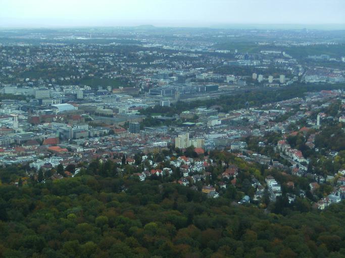 Panorama TV Tower Stuttgart 11102009 16.JPG en View from Stuttgart TV Tower own Zonk43 2009-10-11 Views from Fernsehturm Stuttgart