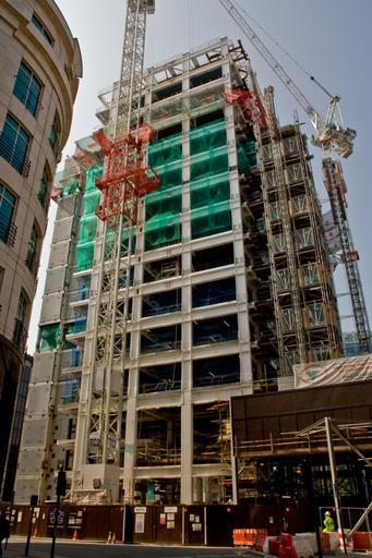 HeronPicture.jpg en heron tower Own P2000 2009-04-12 Heron Tower construction