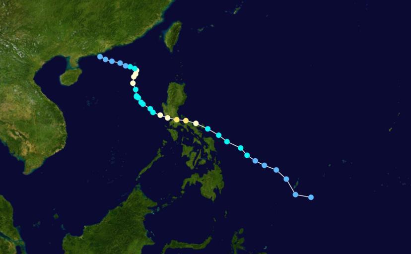 Bebinca 2000 track.png hurricane auto track map Typhoon Bebinca 2000 JTWC Severe Tropical Storm Bebinca 2000 2000 Pacific typhoon season track maps