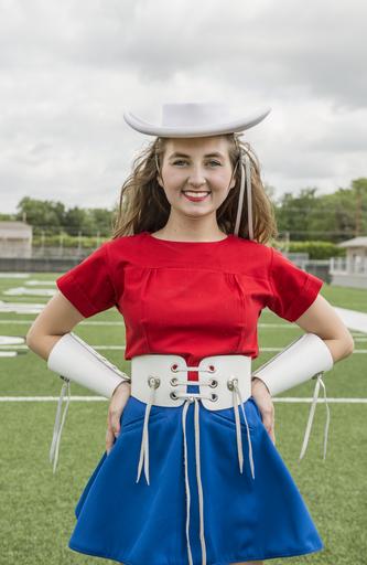 Catherine Shore of Longview, Texas, one of the approximately 75 Kilgore College Rangerettes, a choreographed dance team that first formed in 1940 LCCN2014633162.tif 1 photograph digital tiff file color Notes The Kilgore College Rangerettes ...