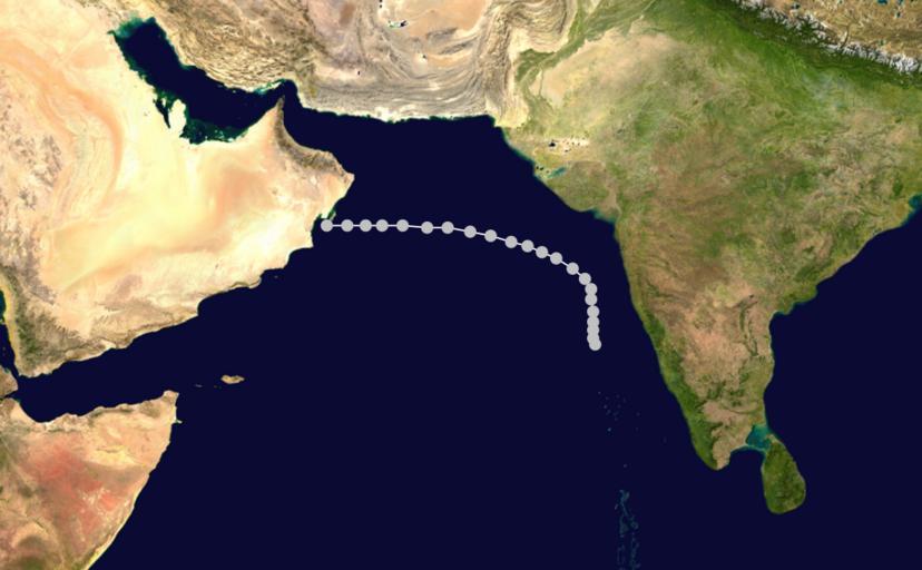 Indian cyclone 3 track.png hurricane auto track map 1 Cyclone 3 1970 JTWC 1970 North Indian Ocean cyclone season track maps 1970