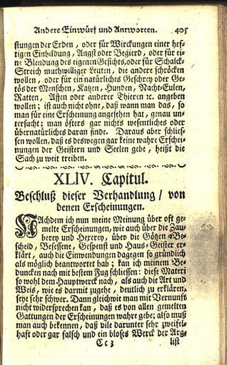 Calmet – Gelehrte Verhandlung der Materi, Von Erscheinungen der Geistern, Und denen Vampiren in Ungarn, Mahren etc – Teil I – 405.jpg 404 406
