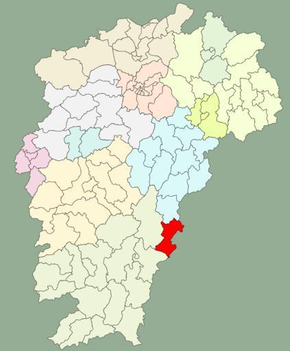Jiangxi Shicheng.svg Shicheng County in Jiangxi Province 石城县� �江西� �的位置 own Doctoroftcm 2009-10-20 Maps of Jiangxi