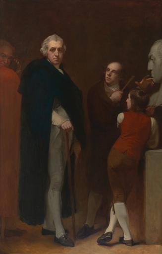 George Romney - John Flaxman Modeling the Bust of William Hayley - Google Art Project.jpg No inscription Inscription _Signed_and_Dated Not signed not dated Bay14 401 Oil on canvas Flaxman John 1755-1826 sculptor Hayley William 1745 �1820 ...