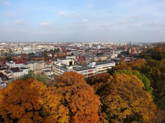 Bdg widokzwcisnien SM&Srodm 2 10-2013.jpg pl Widok z galerii widokowej na wieży ciśnień w Bydgoszczy ul Filarecka w kierunku północnym i północno-wschodnim Stare Miasto wschodnie Śródmieście 2013-10-14 15 22 58 own Pit1233 53 ...