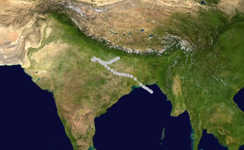Indian cyclone 9 track.png hurricane auto track map 1 Cyclone 9 1970 JTWC 1970 North Indian Ocean cyclone season track maps 1970