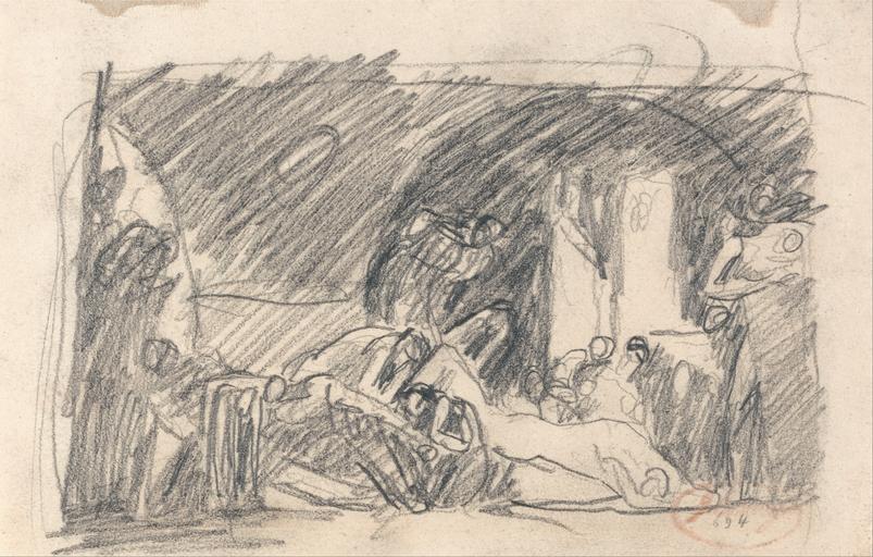 George Romney - Howard Visiting a Prison - Google Art Project (2452226).jpg Not on View Graphite on medium slightly textured beige wove paper dark arches prison historical subject special url_id bwF_rflXHLN5wA PD-old-100-1923 1802 Drawings ...