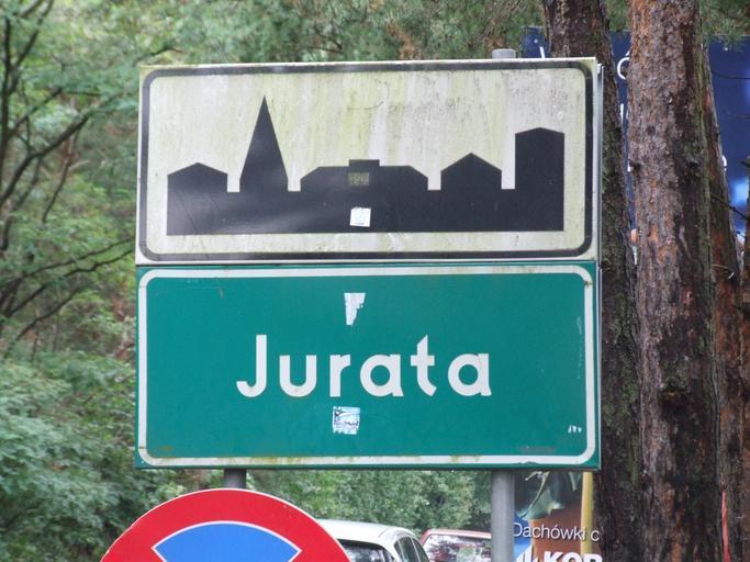 Jurata - 001.JPG pl Jurata own User Joymaster/Signature 2008 Jurata Photographs by Joymaster personal City limit signs in Poland