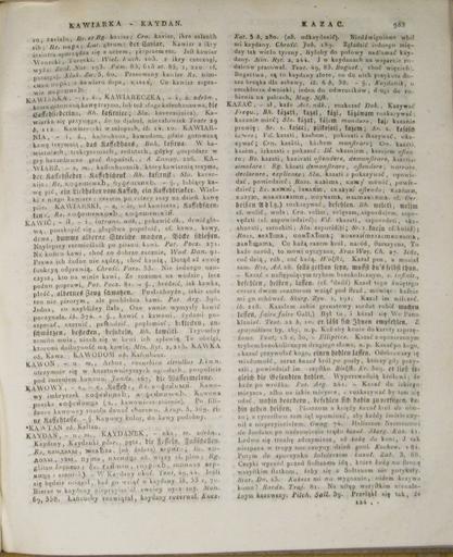 ...Slownik Jezyka Polskiego T.1 Cz.2 G-L 324.jpg Linde Samuel Bogumił - Słownik języka polskiego 2 323 325 PD-old-100-1923 Linde Samuel Bogumił - Słownik języka polskiego T 1 Cz 2 324