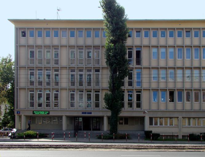 Leykam Chalubinskiego.jpg en Office building Chałubińskiego St Warsaw pl Wojskowy budynek biurowy w Warszawie ul Chałubińskiego own self-made photograph Szczebrzeszynski 2009-09-09 Chałubińskiego Street in Warsaw Marek Leykam