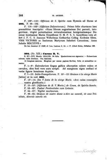 Meier Einsiedler Handschriftenkatalog 266.jpg 265 267