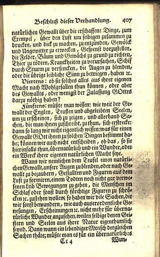 Calmet – Gelehrte Verhandlung der Materi, Von Erscheinungen der Geistern, Und denen Vampiren in Ungarn, Mahren etc – Teil I – 407.jpg 406 408