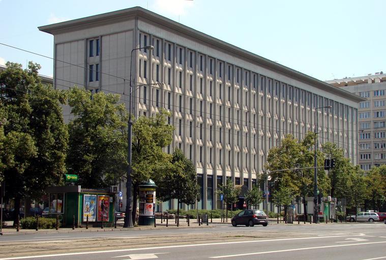 Leykam Marszalkowska building 05.jpg en Office building Marszałkowska St Warsaw own self-made photograph Szczebrzeszynski 2009-07-18 52 228115 21 01249 region PL_heading ESE Żyletkowiec at Marszałkowska Street in Warsaw