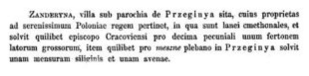 Wycinek z kroniki.jpg pl Informacja na temat wsi Zederman own Floroo 2011-02-26 Cc-zero Check categories 2011 October 21 pl wikipedia Zederman 1 Gmina Olkusz