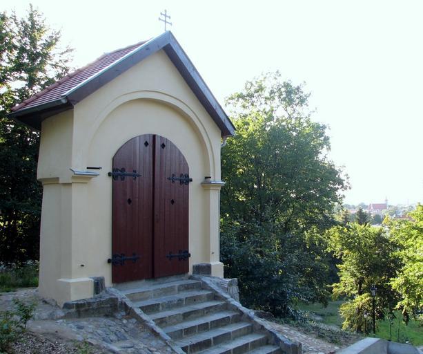 Kalwaria Wejherowska - Kaplica "Pocałunek Judasza" 3.jpg pl Kalwaria Wejherowska Kaplica Pocałunku Judasza own Riven 01 09 2008 Wejherowo Calvary