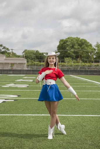 Catherine Shore of Longview, Texas, one of the approximately 75 Kilgore College Rangerettes, a choreographed dance team that first formed in 1940 LCCN2014633159.tif 1 photograph digital tiff file color Notes The Kilgore College Rangerettes ...