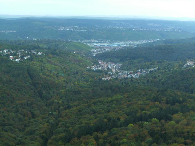Panorama TV Tower Stuttgart 11102009 4.JPG en View from Stuttgart TV Tower own Zonk43 2009-10-11 Views from Fernsehturm Stuttgart