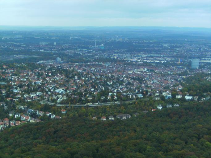 Panorama TV Tower Stuttgart 11102009 1.JPG en View from Stuttgart TV Tower own Zonk43 2009-10-11 Views from Fernsehturm Stuttgart
