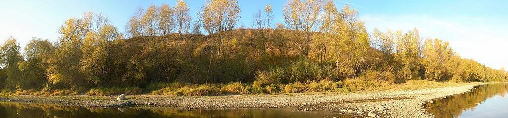 Bydgoszcz grodzisko wyszogród od Wisły panorama jesien.jpg pl Grodzisko Wyszogród w Bydgoszczy - jesienna panorama od strony Wisły own Pit1233 2009-03-22 Grodzisko Wyszogród panorama
