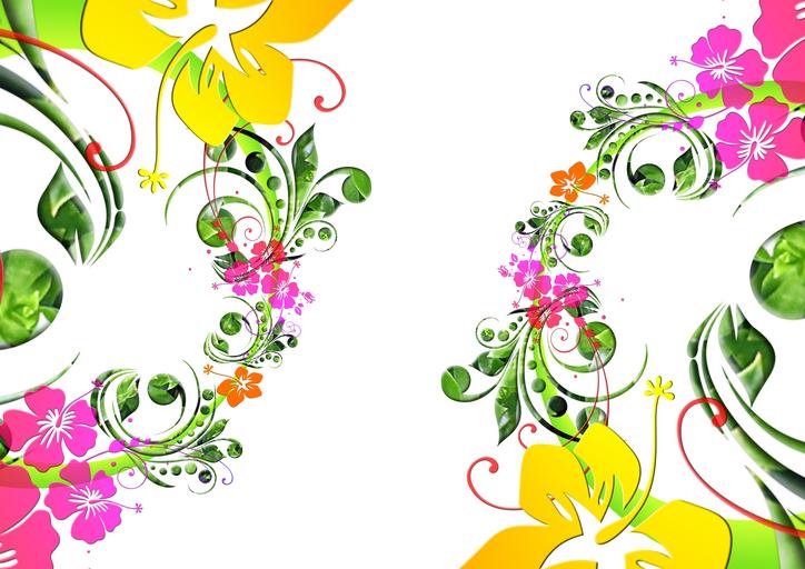 flowers floral design flora pattern blossom bloom summer leaves wallpaper spring lenz ornaments ornament line rounding arrangement graphic bouquet floristry color beauty romantic elegance art artwork