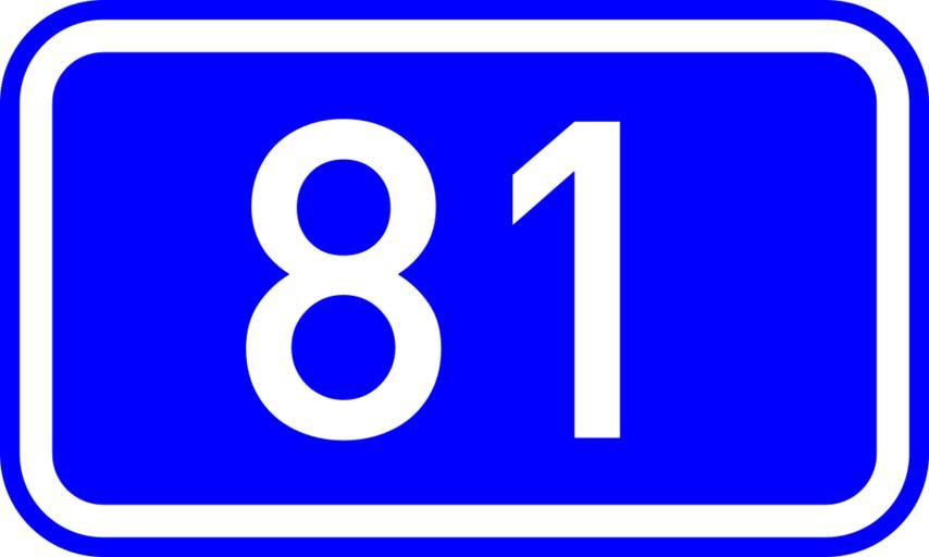 GR-EO-81.svg Diagram of new number sign of Greek National Road 81 E O 81 Diagramm des neuen Nummernzeichens der Nationalstraße 81 Ε Ο 81 in Griechenland Διάγραμμα καινούργιας � ινακίδας νούμερου της ...