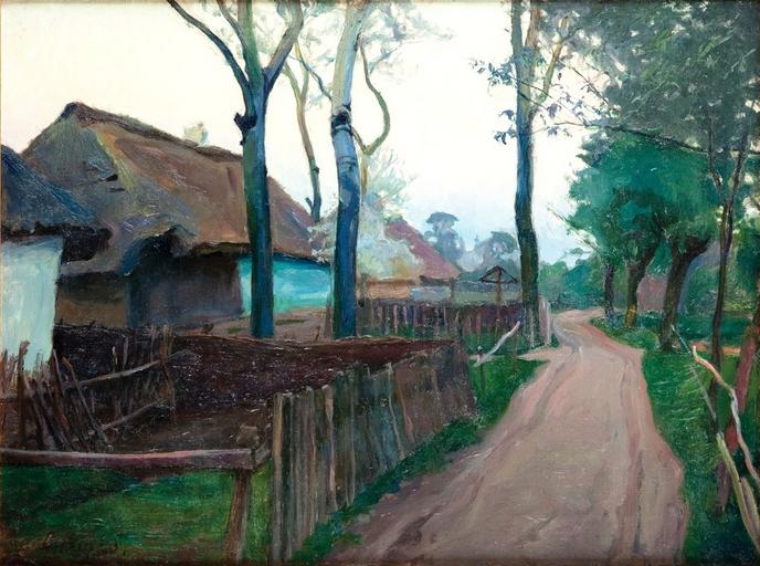 Buyko - Na skraju wsi.jpg before 1939 oil canvas cm 62 5 84 object history credit line accession number https //desa pl/media/img/cms/auction_objects/11894/11595e1895223221decf5717ee992901 jpg desa pl PD-Art Bolesław Buyko Paintings of ...