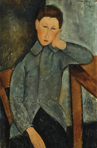 The Boy by Amedeo Modigliani.jpeg title The Boy Indianapolis Museum of Art oil on canvas 1919 creator Amedeo Modigliani in 36 25 23 75 accession number 46 22 object history credit line Gift of Mrs Julian Bobbs in memory of William Ray Adams ...