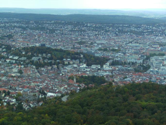 Panorama TV Tower Stuttgart 11102009 14.JPG en View from Stuttgart TV Tower own Zonk43 2009-10-11 Views from Fernsehturm Stuttgart