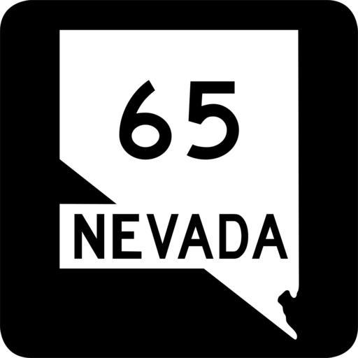 Nevada 65.svg 32 in by 32 in 900 mm by 900 mm Nevada State Route shield Uses the http //www triskele com/fonts/index html Roadgeek 2005 fonts United States law does not permit the copyrighting of typeface designs and the fonts are meant to ...